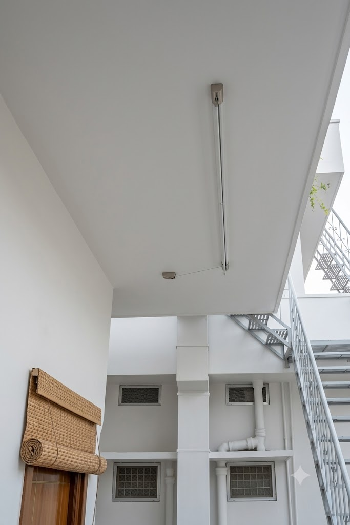 Before Staircase Grill Installation